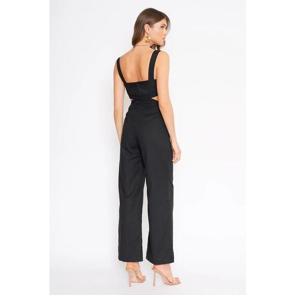 Hamilton Side Cut Out Wide Leg Jumpsuit Large - Picture 4 of 14